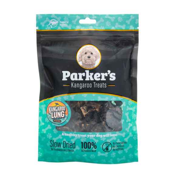 Picture of TREAT DOG PARKERS KANGAROO LUNG PIECES - 75g