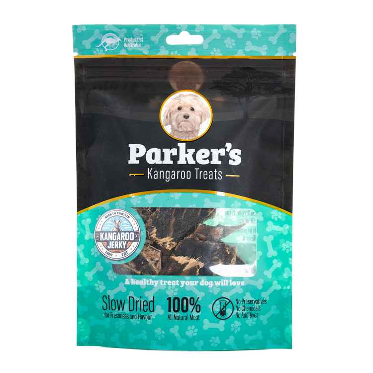 Picture of TREAT DOG PARKERS KANGAROO JERKY - 75g