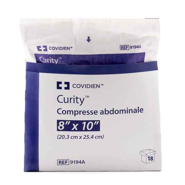 Picture of ABDOMINAL PAD TENDERSORB WET PROOF 8in x 10in -18s