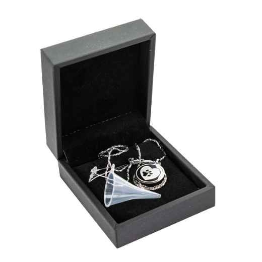 Picture of CREMATION JEWELRY PAWS on YOUR HEART PENDANT - Silver