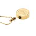 Picture of CREMATION JEWELRY PAWS on YOUR HEART PENDANT - Yellow Gold