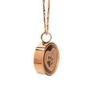 Picture of CREMATION JEWELRY PAWS on YOUR HEART PENDANT - Rose Gold