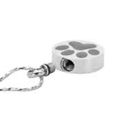 Picture of CREMATION JEWELRY Stainless Steel Paw Print Pendant