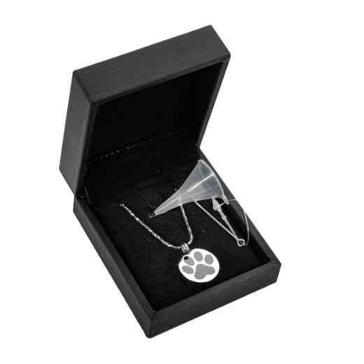 Picture of CREMATION JEWELRY Stainless Steel Paw Print Pendant