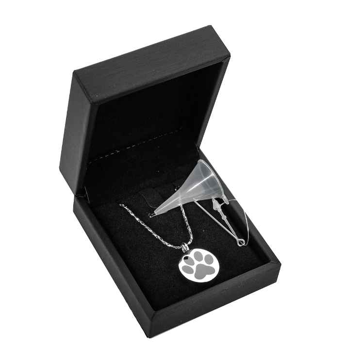 Picture of CREMATION JEWELRY Stainless Steel Paw Print Pendant