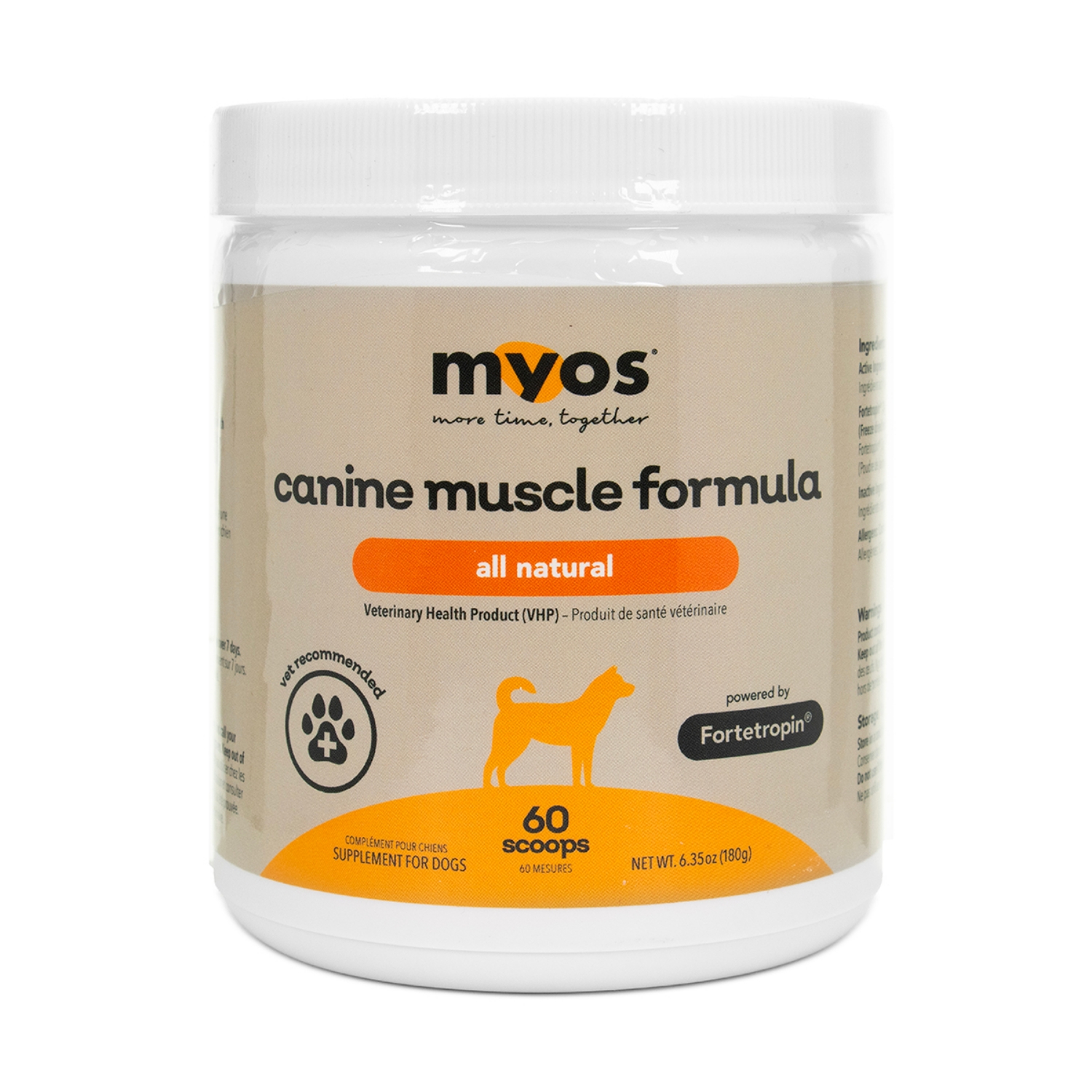 Picture of MYOS CANINE MUSCLE FORMULA - 6.35oz/180g
