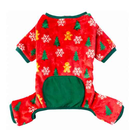 Picture of XMAS CANINE PYJAMA PULL ON EASY FIT PATTERNED RED – Small