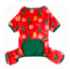 Picture of XMAS CANINE PYJAMA PULL ON EASY FIT PATTERNED RED Large