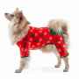 Picture of XMAS CANINE PYJAMA PULL ON EASY FIT PATTERNED RED Large