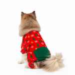 Picture of XMAS CANINE PYJAMA PULL ON EASY FIT PATTERNED RED Large