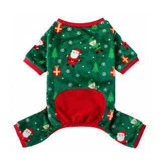 Picture of XMAS CANINE PYJAMA PULL ON EASY FIT PATTERNED GREEN – Large