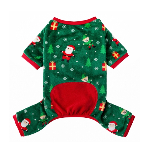 Picture of XMAS CANINE PYJAMA PULL ON EASY FIT PATTERNED GREEN – Large