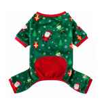 Picture of XMAS CANINE PYJAMA PULL ON EASY FIT PATTERNED GREEN – X Large