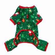 Picture of XMAS CANINE PYJAMA PULL ON EASY FIT PATTERNED GREEN – X Large