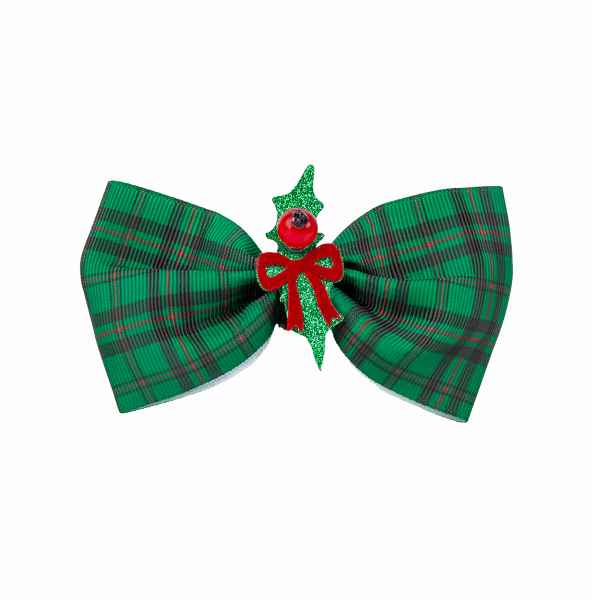 Picture of XMAS CANINE BOWTIE PATTERNED GREEN – One Size