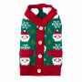 Picture of XMAS CANINE CARDIGAN PATTERNED GREEN – X Small