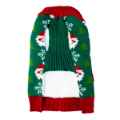 Picture of XMAS CANINE CARDIGAN PATTERNED GREEN – X Small