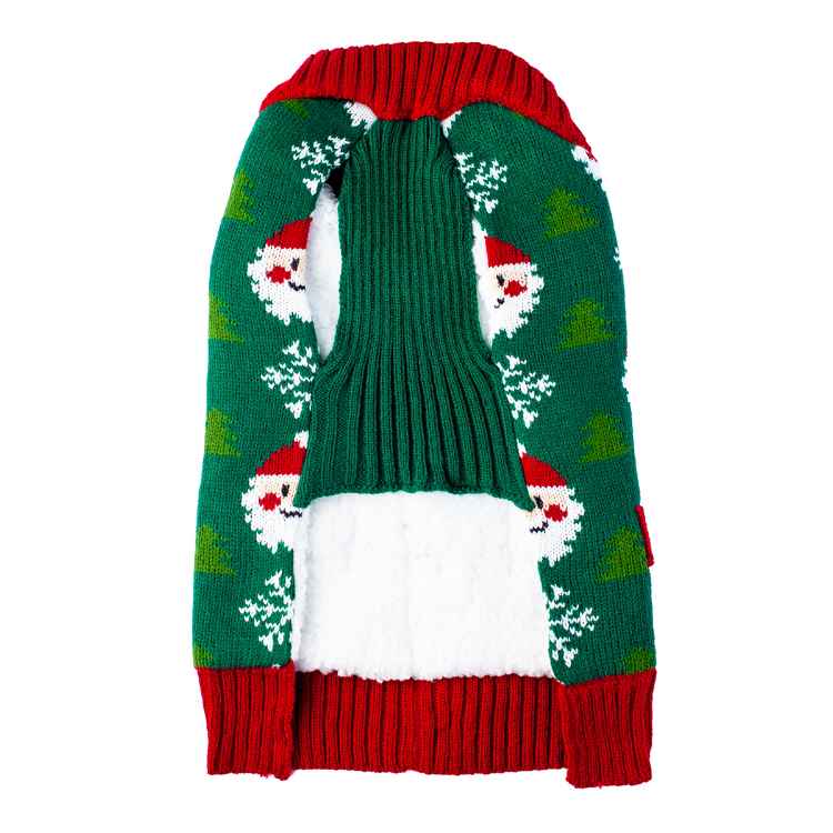 Picture of XMAS CANINE CARDIGAN PATTERNED GREEN – Small