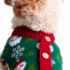 Picture of XMAS CANINE CARDIGAN PATTERNED GREEN – Small