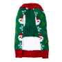 Picture of XMAS CANINE CARDIGAN PATTERNED GREEN – Medium