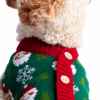 Picture of XMAS CANINE CARDIGAN PATTERNED GREEN – X Large
