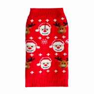 Picture of XMAS CANINE SWEATER W/FOLD BACK COLLAR - Large