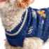 Picture of XMAS CANINE SWEATER PATTERNED BLUE – X Small