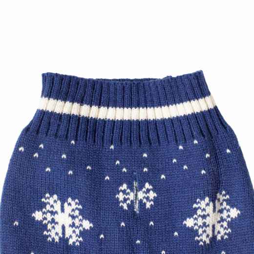 Picture of XMAS CANINE SWEATER PATTERNED BLUE – X Large