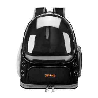 Picture of CARRIER CAT SIMONS BUBBLE BACKPACK BLACK - 16.5x13.5x10.6in