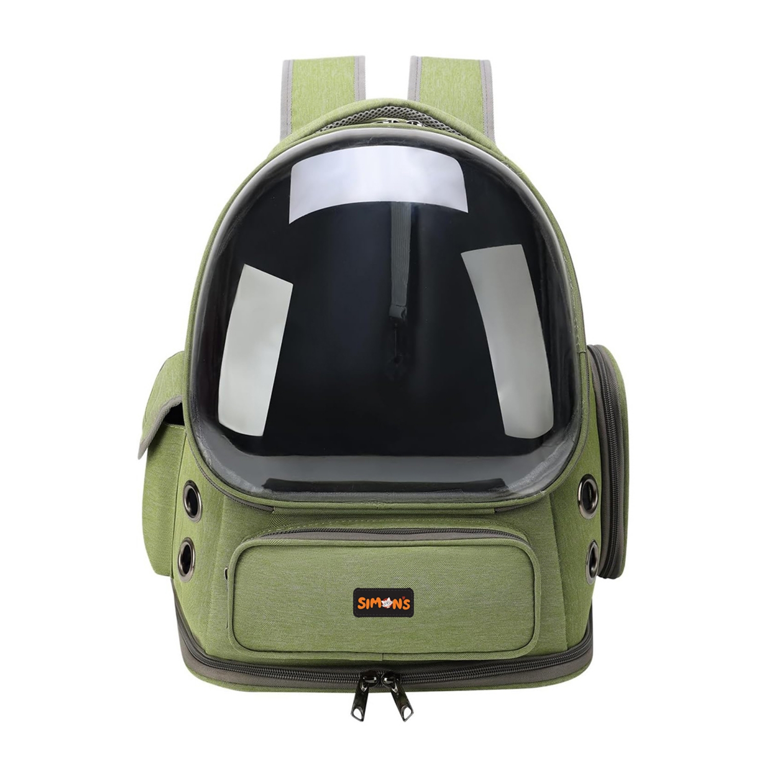 Picture of CARRIER CAT SIMONS BUBBLE BACKPACK GREEN - 16.5x13.5x10.6in