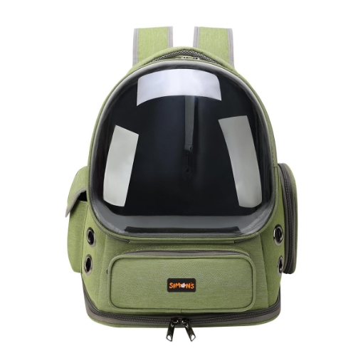 Picture of CARRIER CAT SIMONS BUBBLE BACKPACK GREEN - 16.5x13.5x10.6in