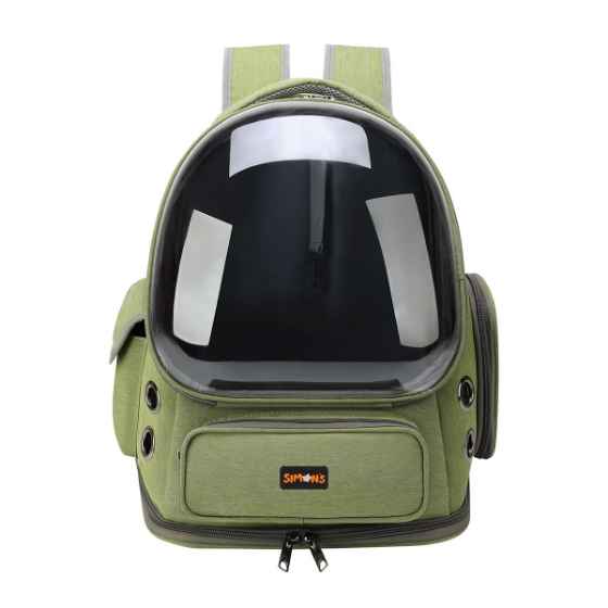 Picture of CARRIER CAT SIMONS BUBBLE BACKPACK GREEN - 16.5x13.5x10.6in