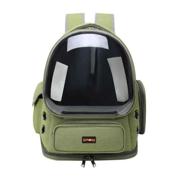Picture of CARRIER CAT SIMONS BUBBLE BACKPACK GREEN - 16.5x13.5x10.6in