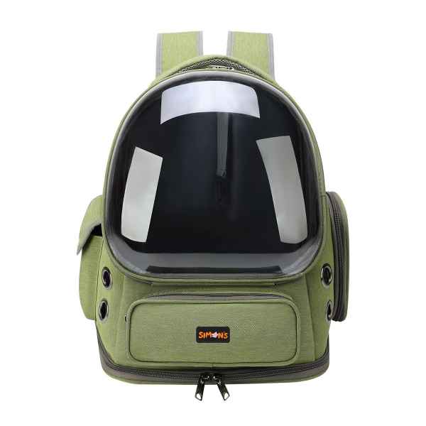 Picture of CARRIER CAT SIMONS BUBBLE BACKPACK GREEN - 16.5x13.5x10.6in