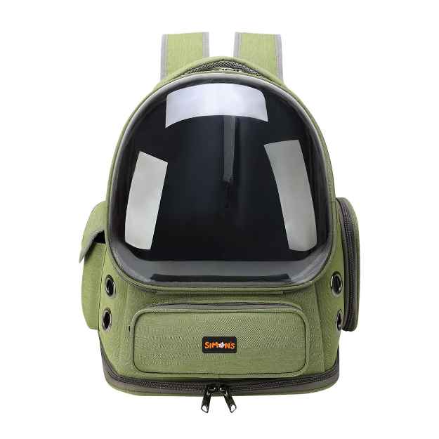Picture of CARRIER CAT SIMONS BUBBLE BACKPACK GREEN - 16.5x13.5x10.6in