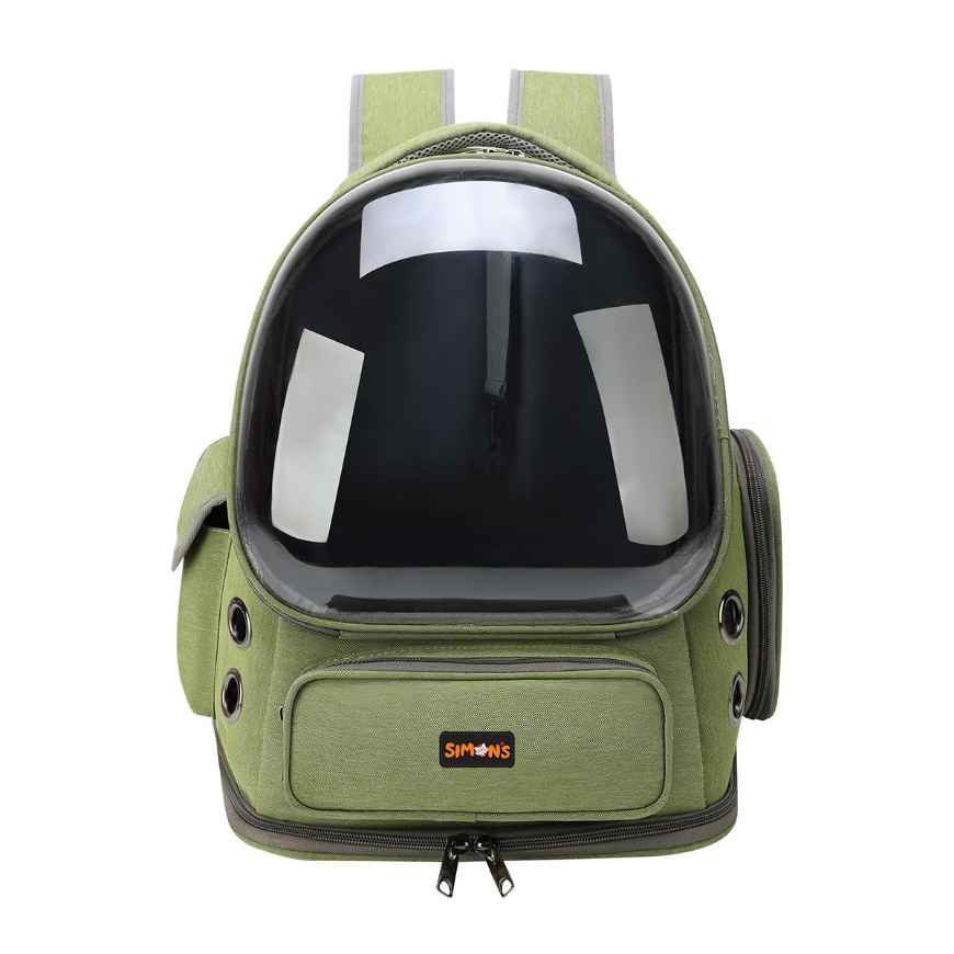 Picture of CARRIER CAT SIMONS BUBBLE BACKPACK GREEN - 16.5x13.5x10.6in