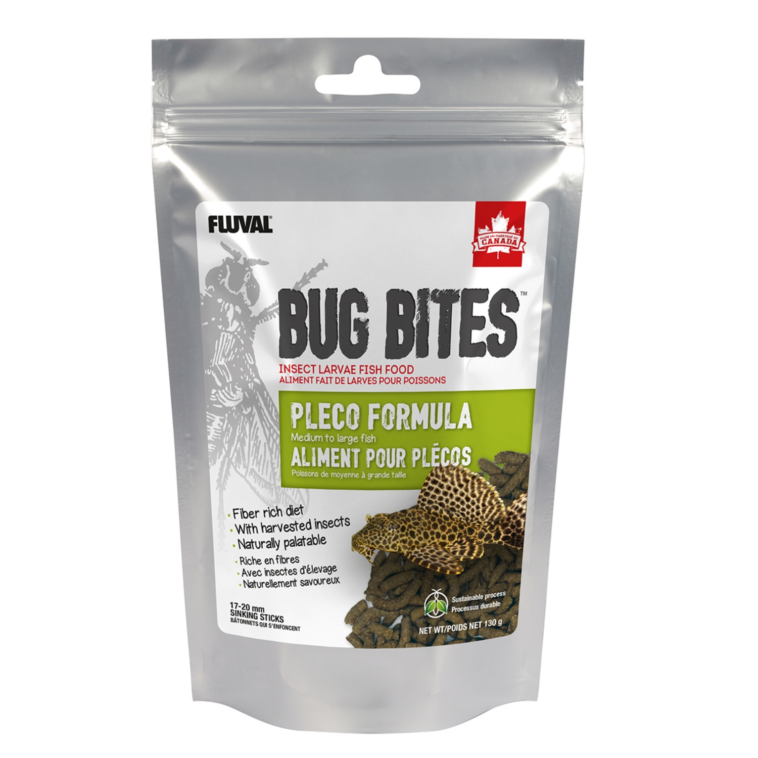 Picture of FLUVAL BUG BITES BOTTOM FEEDER FORMULA - Medium to Large (A6363) - 130g