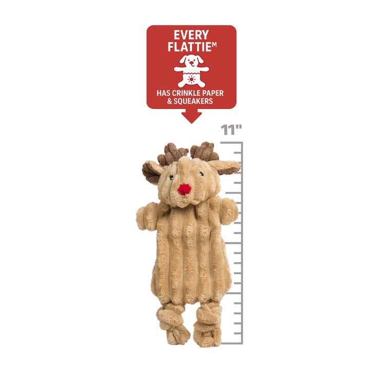 Picture of XMAS TOY CANINE HuggleFlatties Reindeer - Small