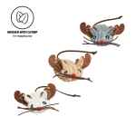 Picture of XMAS TOY FELINE HuggleKats Santa's Lil Mice