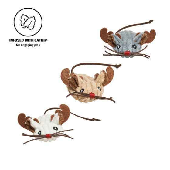 Picture of XMAS TOY FELINE HuggleKats Santa's Lil Mice