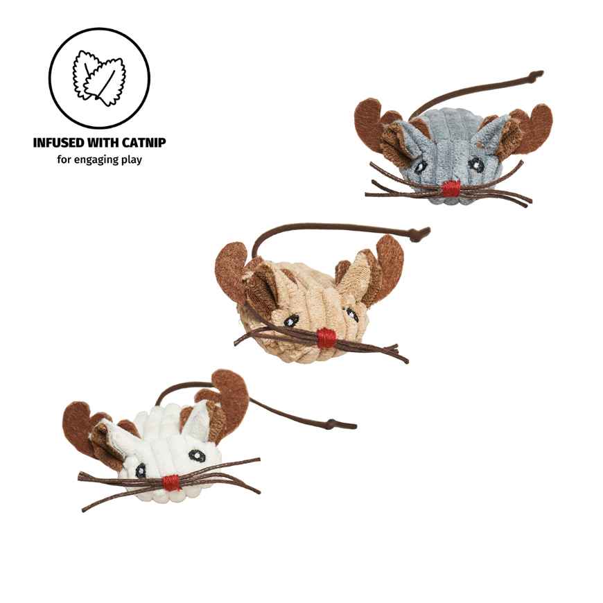 Picture of XMAS TOY FELINE HuggleKats Santa's Lil Mice