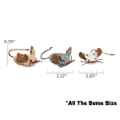 Picture of XMAS TOY FELINE HuggleKats Santa's Lil Mice
