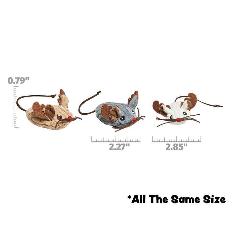 Picture of XMAS TOY FELINE HuggleKats Santa's Lil Mice