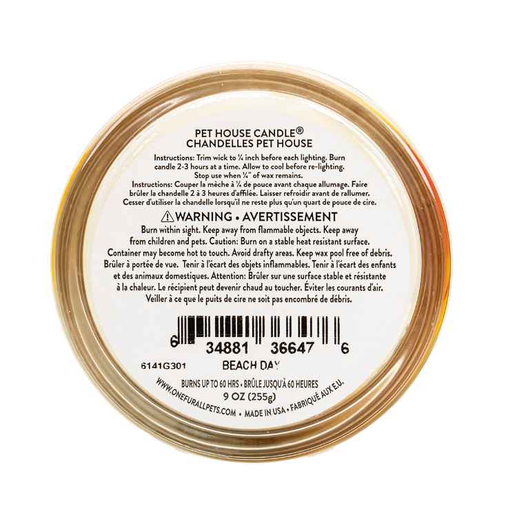 Picture of CANDLE PET HOUSE SOY WAX Beach Day - 9oz