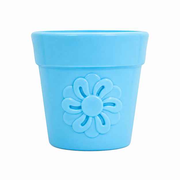 Picture of DISPENSER TREATS SodaPup FLOWER POT Blue - Medium/Large