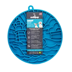 Picture of LICKING MAT SodaPup LIGHTHOUSE DESIGN Sea Foam Blue