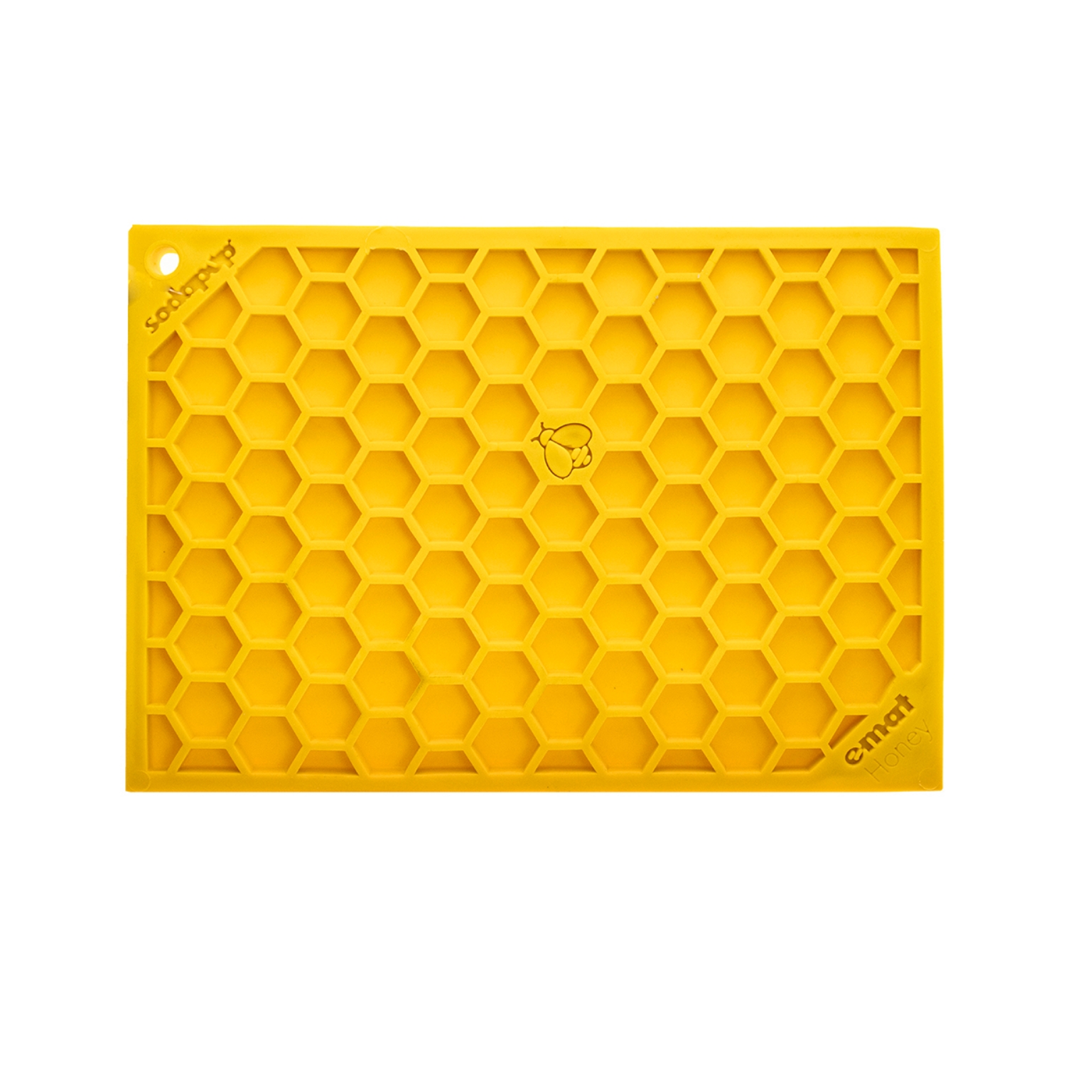 Picture of LICKING MAT SodaPup HONEYCOMB DESIGN Yellow – 5x7in