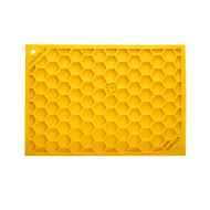 Picture of LICKING MAT SodaPup HONEYCOMB DESIGN Yellow – 5x7in