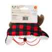 Picture of XMAS CANINE HAT BUFFALO CHECK W/ANTLERS - Small
