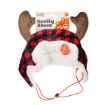 Picture of XMAS CANINE HAT BUFFALO CHECK W/ANTLERS - Large